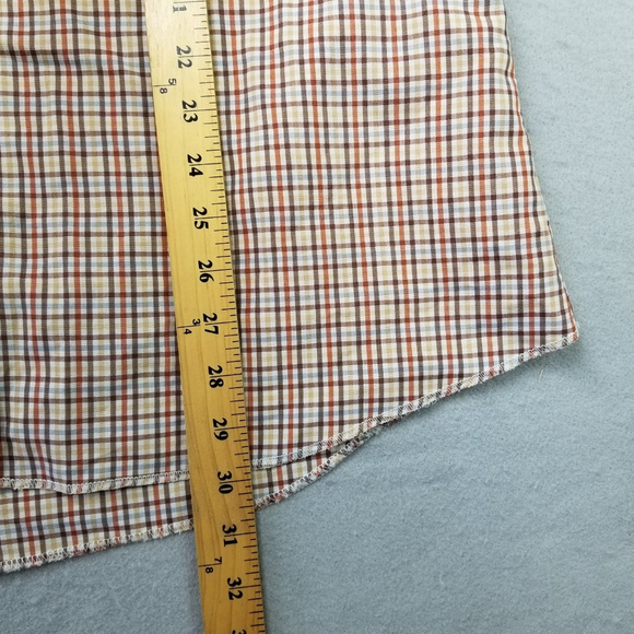 Vintage Stockman by PMC Snap Button Western Shirt Men Size L 16 Plaid Cowboy 70s - Picture 6 of 9